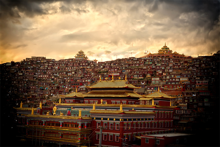 寻踪神秘的地方:色达|风光|摄影|里莜 - 原创设计