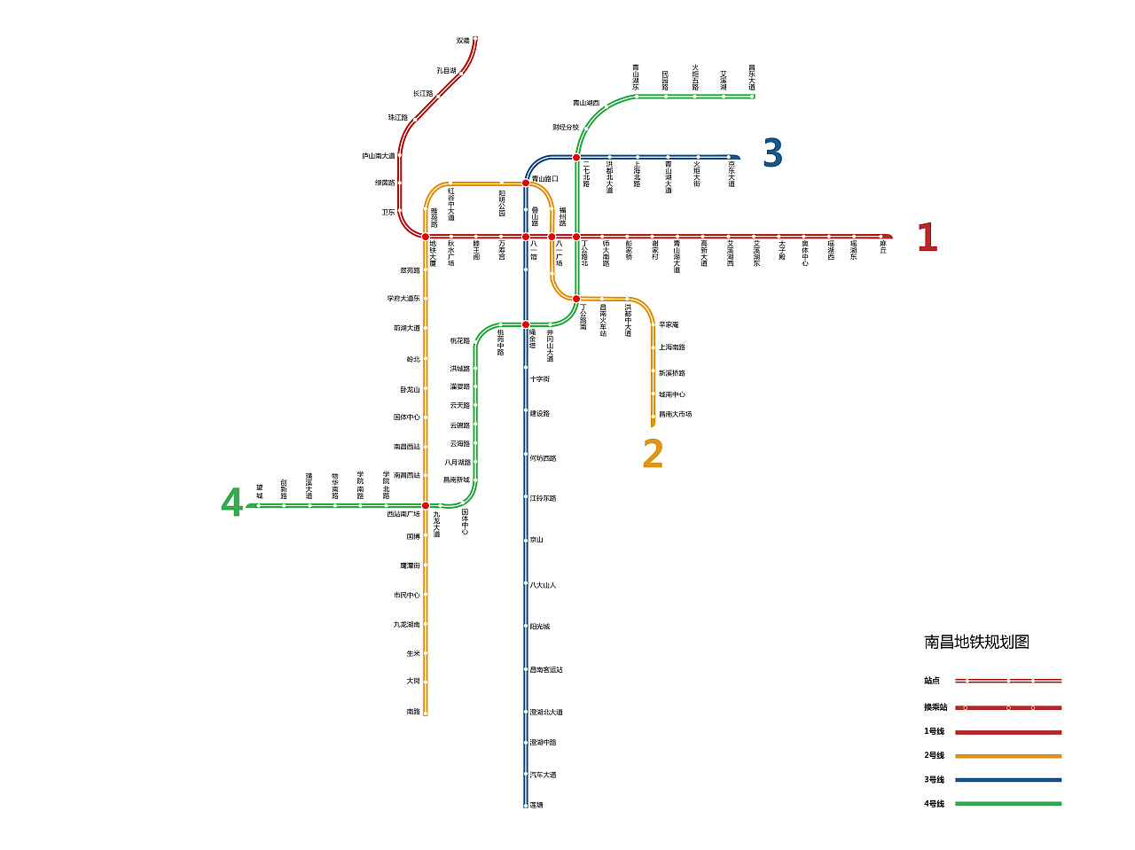 南昌地铁线路图