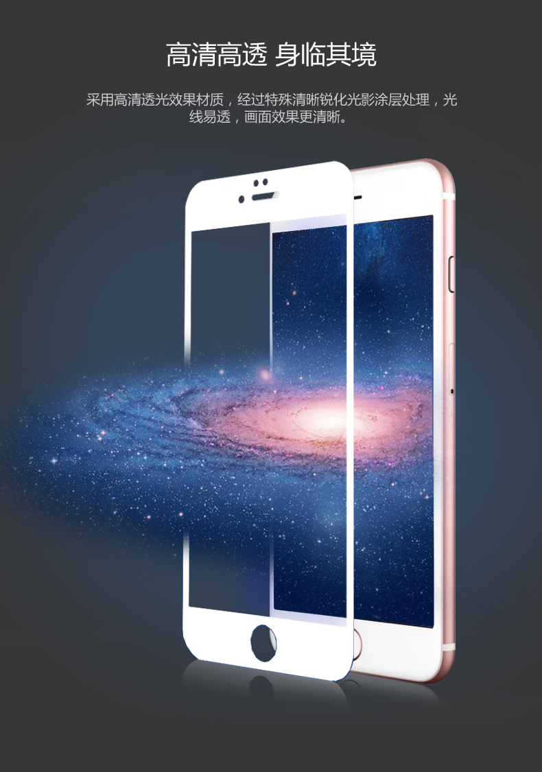 蓝光全包钢化膜for iphone6 & 6s|电子商务\/商城