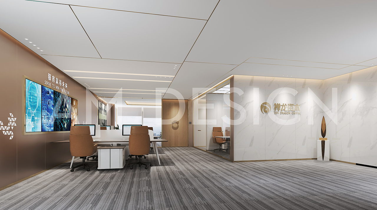 项目名称:北京禅龙金融公司办公室设计 项目