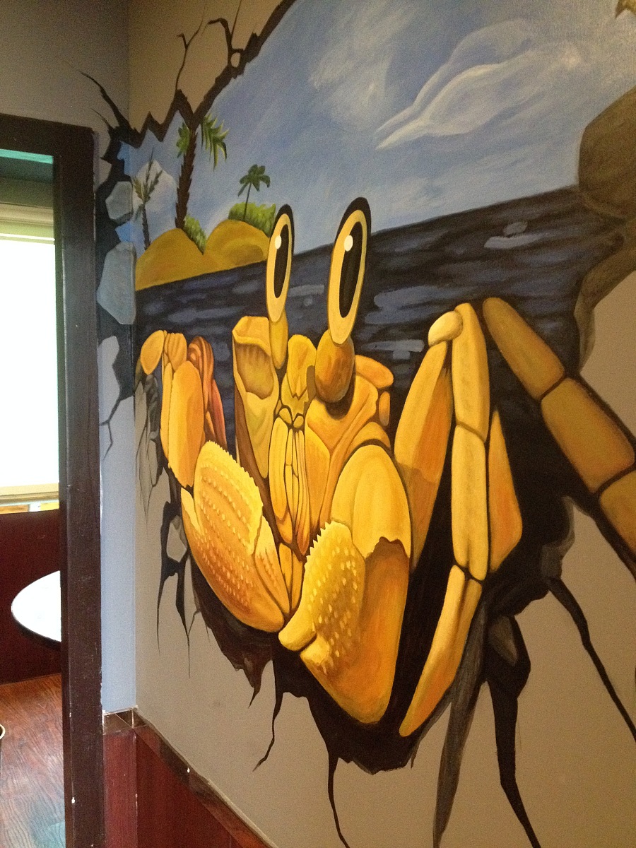 长兴蒸不同 · 海鲜餐厅墙绘|其他艺创|纯艺术|