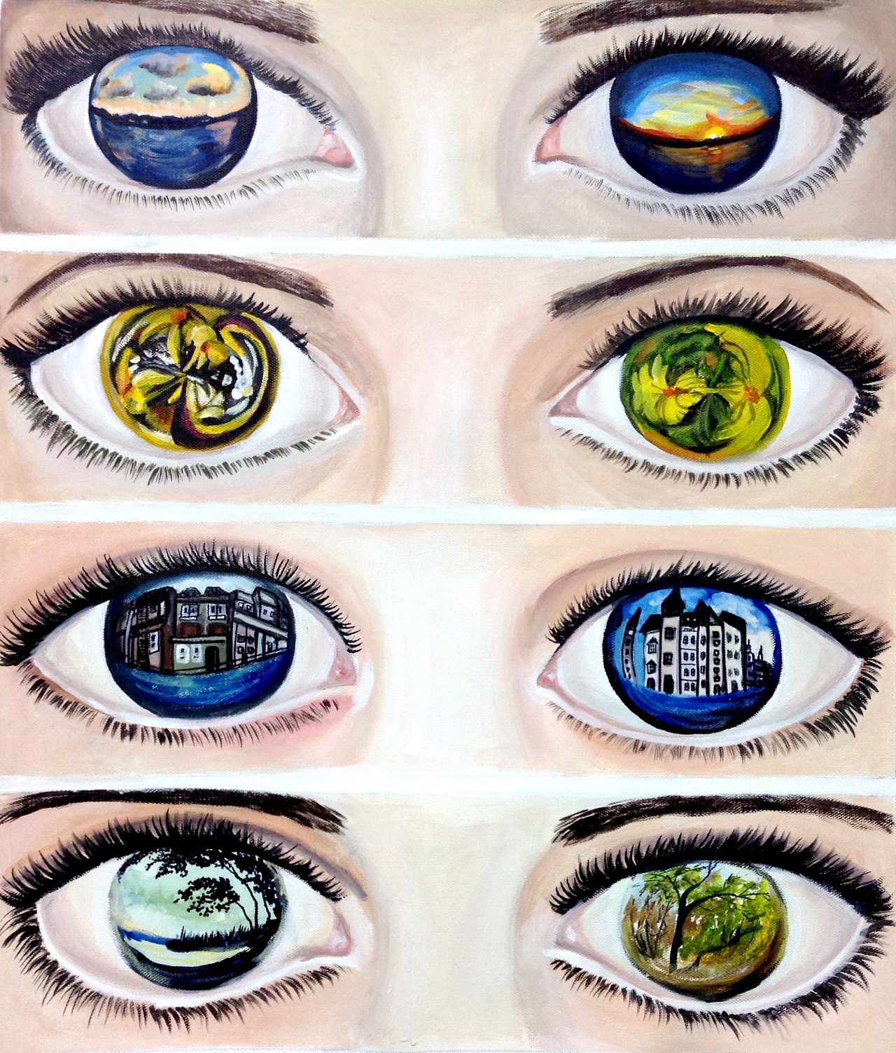 眼睛里的世界|纯艺术|绘画|nicolezhong - 原创作品