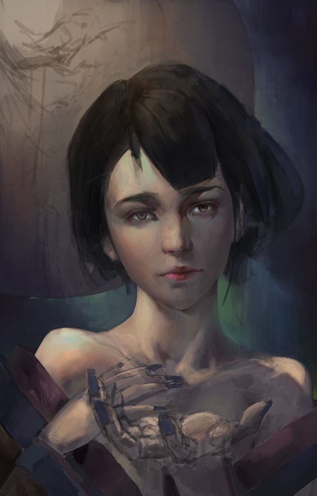 古风美人头像写实创作过程|设计规范\/资料|设计