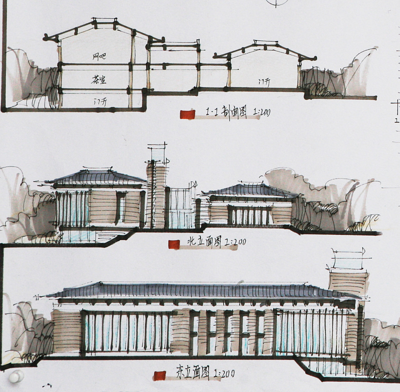 建筑快题设计采分点第二弹——立面图与剖面图表达要点(大道建筑教育)