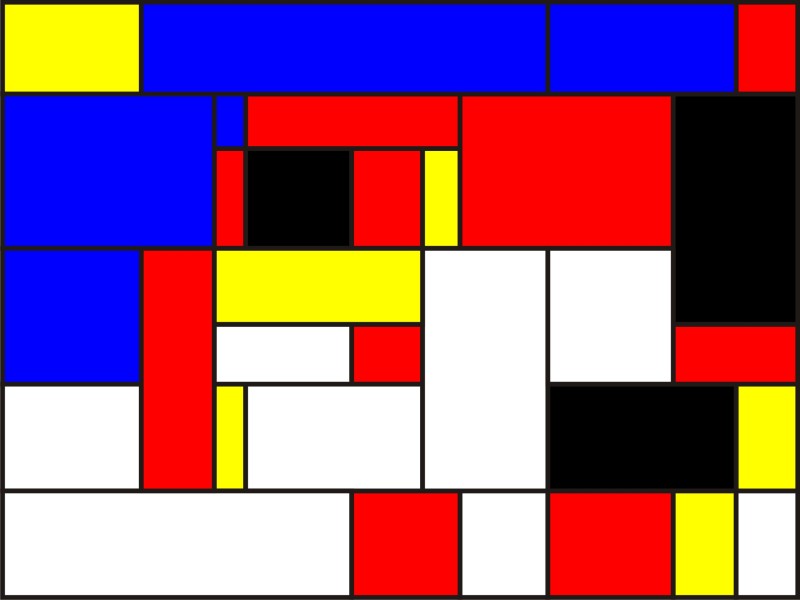 密度=8密度=7密度=5密度=4先来看图:蒙德里安告诉大家,他画的格子的