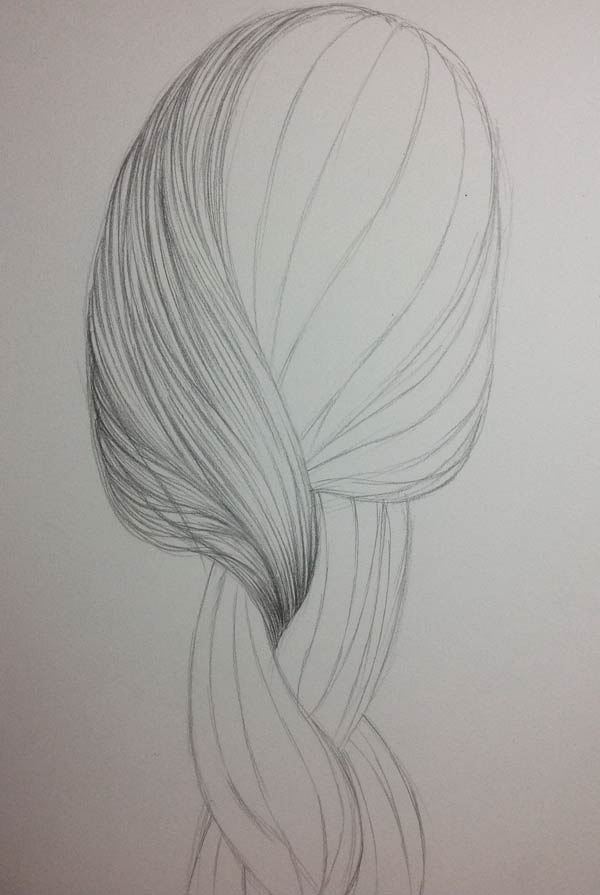 来嘛,一起画头发(过程图)|绘画|原创\/自译教程|v