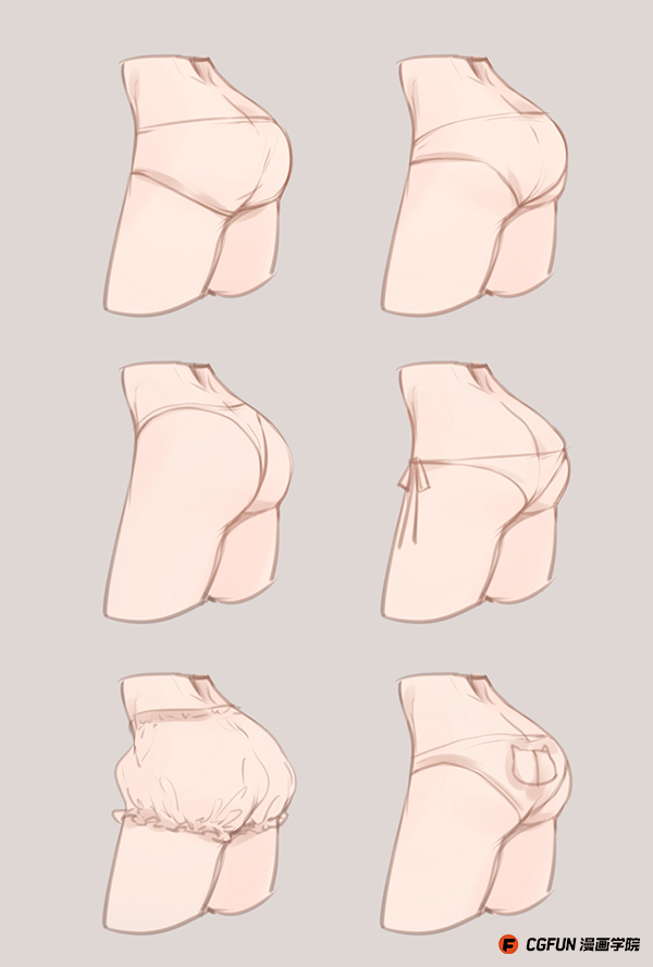 教程:教你如何画好漫画教程58-女子常见内裤如何画(原创文章)