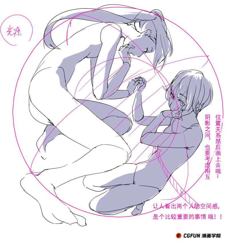 漫画针对性教程04-研究立体构图|绘画|原创\/