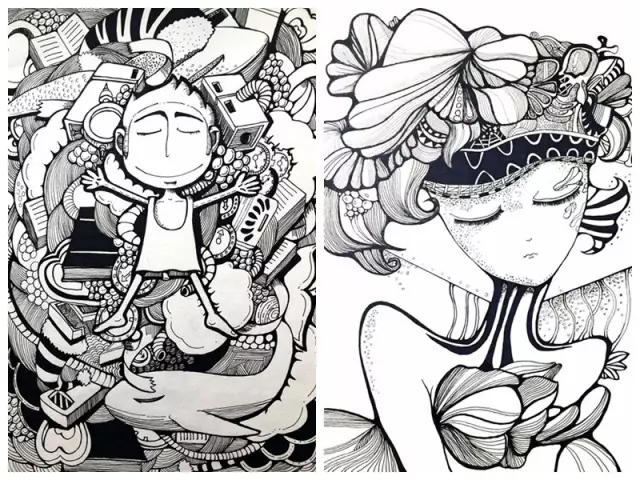 杨灵同学坚持每天早上6点起床,每天坚持一张装饰画,且按考试的要求