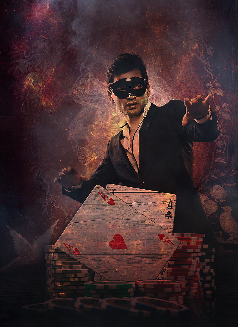 PS案例教程:扑克人海报教程|平面设计|原创\/自