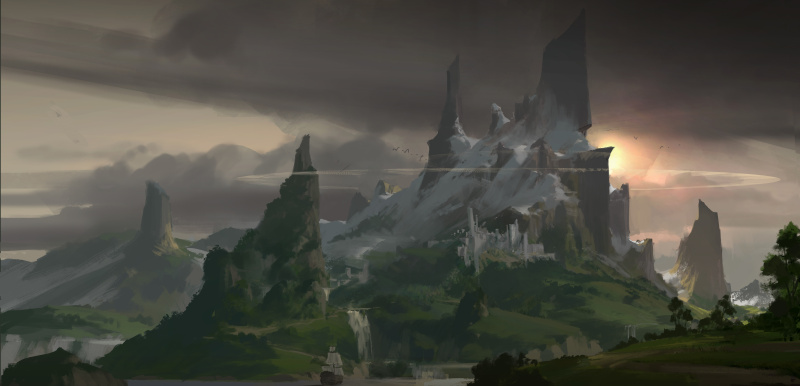 米洛斯城》绘制教程|绘画|原创\/自译教程|萌芽_