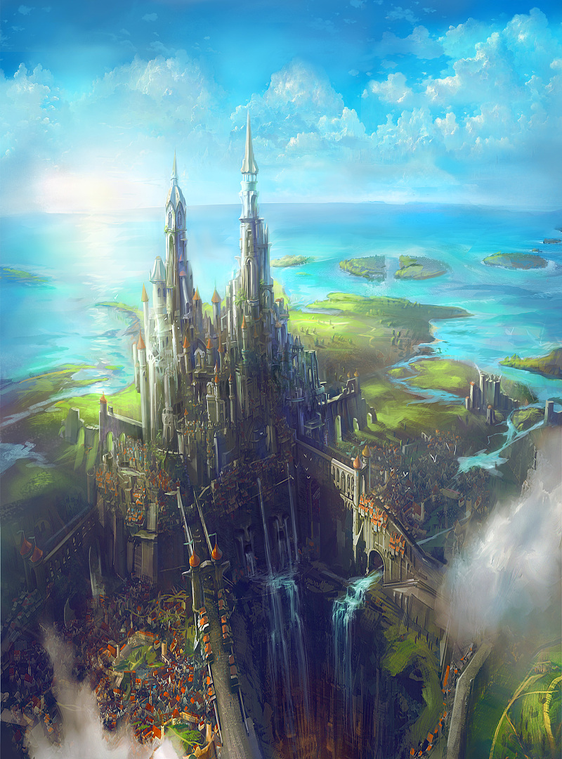《亚特兰蒂斯》场景绘制步骤|绘画|原创\/自译教