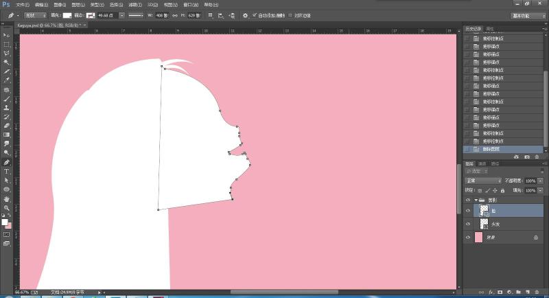 PS鼠绘吉卜力动画辉夜姬物语剪影海报封面|绘