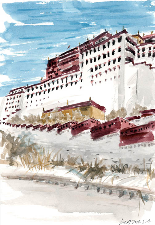 用插画，定格西藏的旅行时光|绘画|原创\/自译教程|蔻虫 - 设计文章\/教程分享 - 站酷 (ZCOOL)