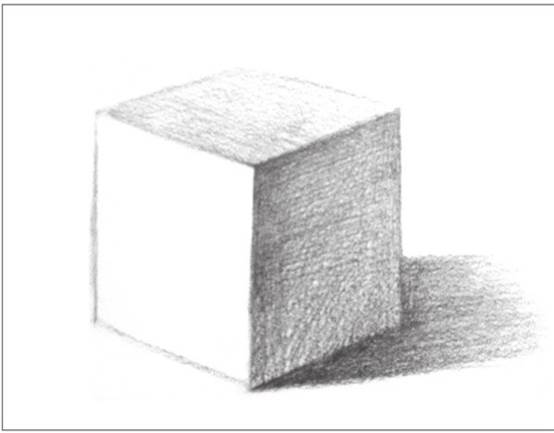 【每日一学】:5 素描基础——几何体的画方法(正方体)