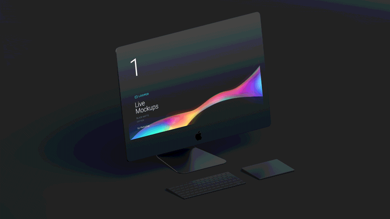 分享3份iphone/imac模型动画模板psd
