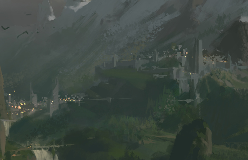 米洛斯城》绘制教程|绘画|原创\/自译教程|萌芽_