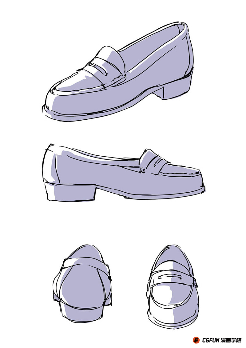 教你如何画好漫画教程64-考虑皮鞋的画法|绘画
