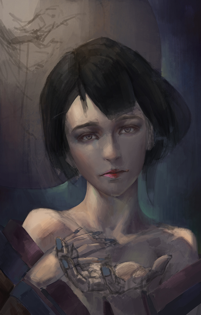 古风美人头像写实创作过程|设计规范\/资料|设计