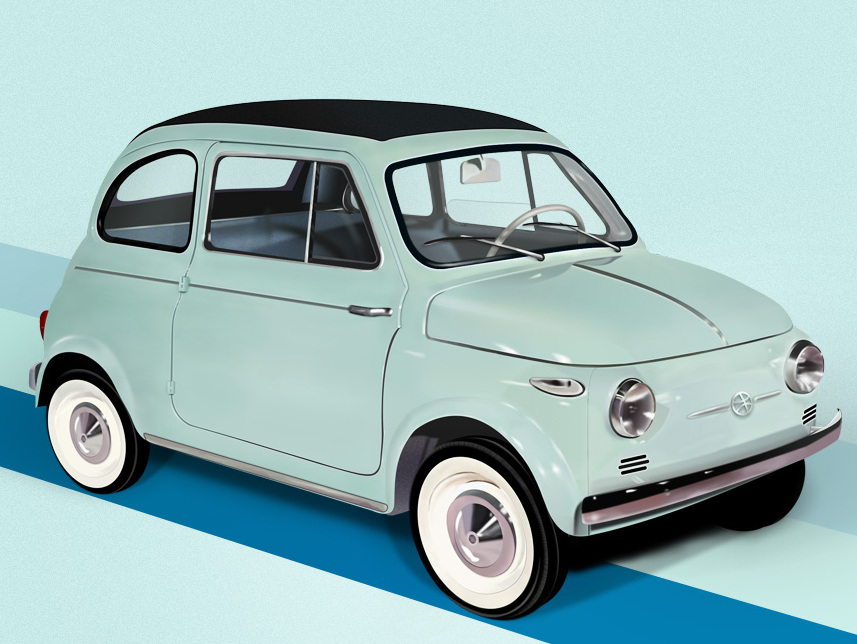 写实图标—mini cooper