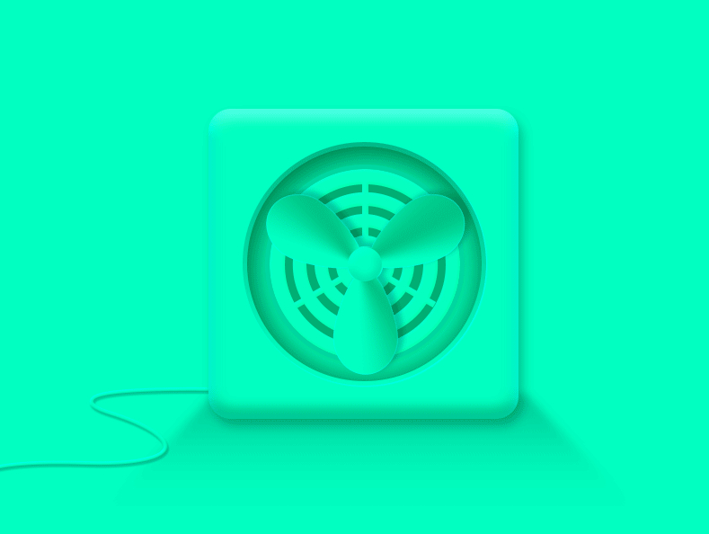 一波风扇写实图标来袭,夏天到了,要买风扇了,看到这个风扇你是否更热