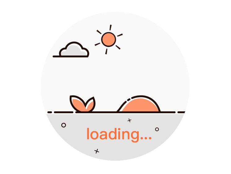 鲸鱼喷水动画加载loading