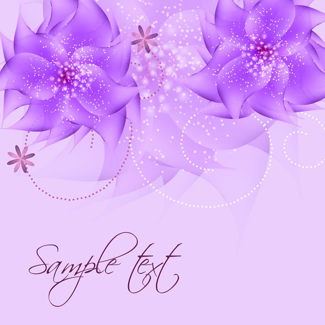 淡紫色花纹背景图片