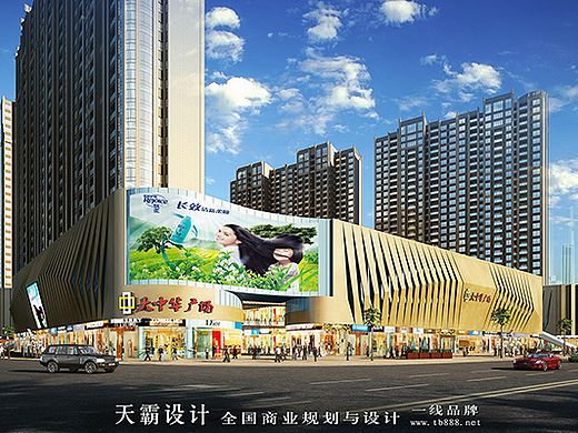 天霸设计注重济南商场装修细节带来高商业价值