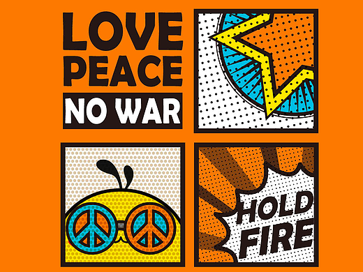 油爆叽丁各种风格插画壁纸