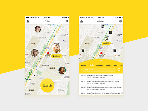 地图界面/社交/查询