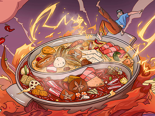 麻辣辣的火锅