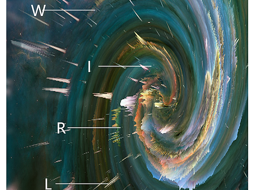 3D旋转星云海报