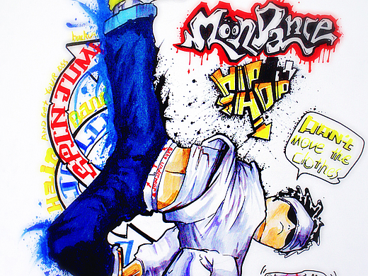 杀马特街舞（个人主页-ZMjIyODk5NDg=） - 新锐潮流插画 - 站酷设计师DNDZY原创素材 - 站酷ZCOOL