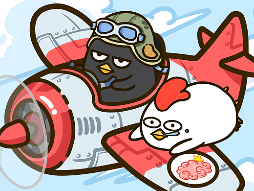 小黑鸡和白兰度 表情包