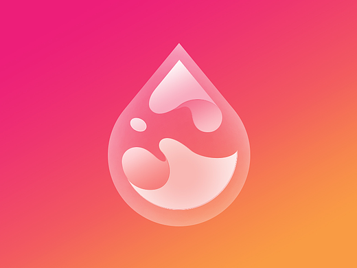 渐变水滴图标（个人主页-ZMjIxODUyMzY=） - 图标 - 站酷设计师funnydu原创素材 - 站酷ZCOOL