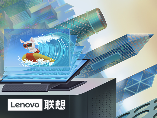 给创意换个姿势【联想YOGA A940】创意海报
