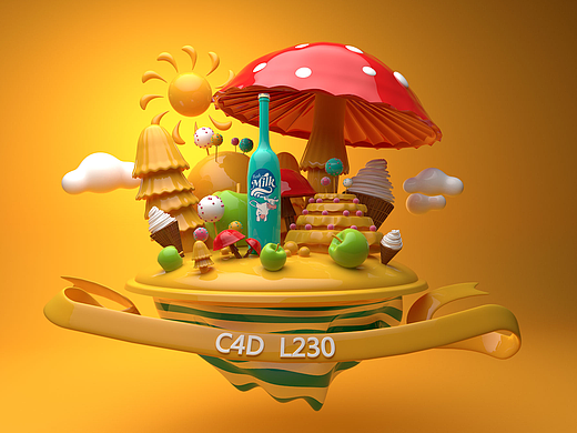 C4D学习----暖暖的味道