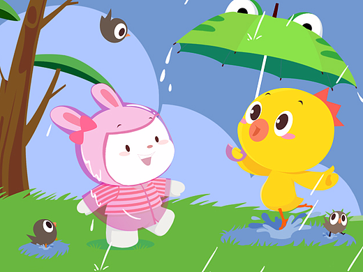 手机-雨中踏水(640x1136)