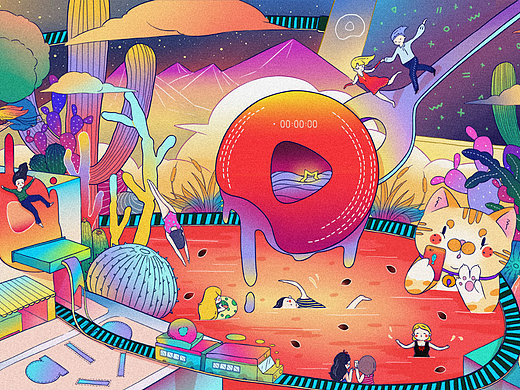 畅玩西瓜（个人主页-ZMzExMTY3MTI=） - 图案 - 站酷设计师wana勺子原创素材 - 站酷ZCOOL