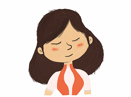 国际学校人物形象插画