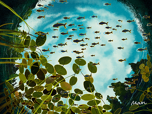 魚兒眼里的世界像個夢（個人主頁-ZMjIzMTg4MDA=） - 商業(yè)插畫 - 站酷設(shè)計師黑殼KE原創(chuàng)素材 - 站酷ZCOOL