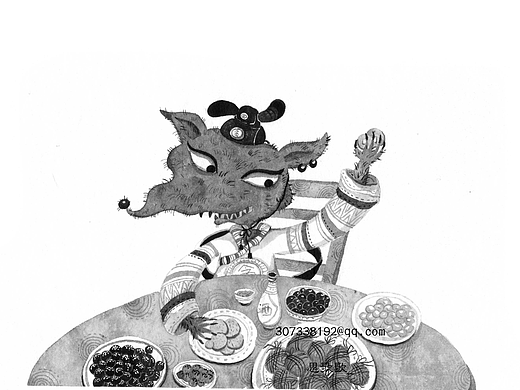 张天翼-&lt;秃秃大王&gt;黑白内插