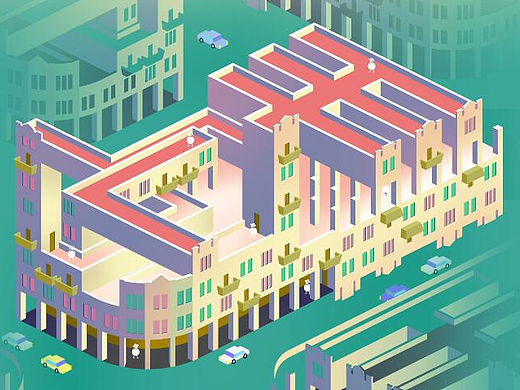 广州骑楼——“骑”止于此（个人主页-ZMjQ1MjI2MjQ=） - 商业插画 - 站酷设计师大吉大力原创素材 - 站酷ZCOOL