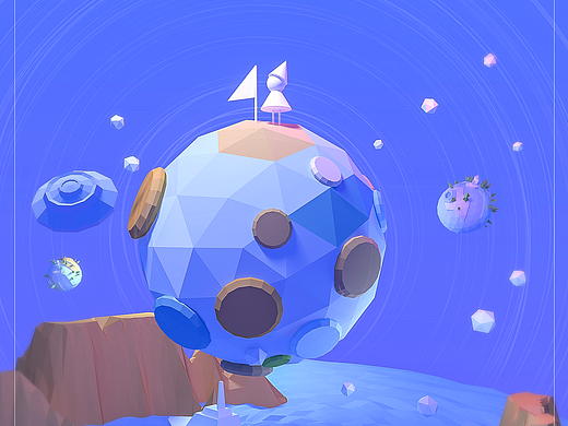 C4D · 小清新海报