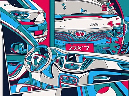 东南汽车DX7海报设计