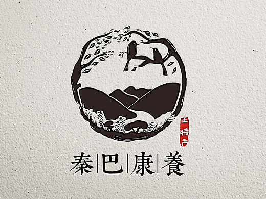 秦巴康养LOGO设计VI应用展示—喵星岛文创