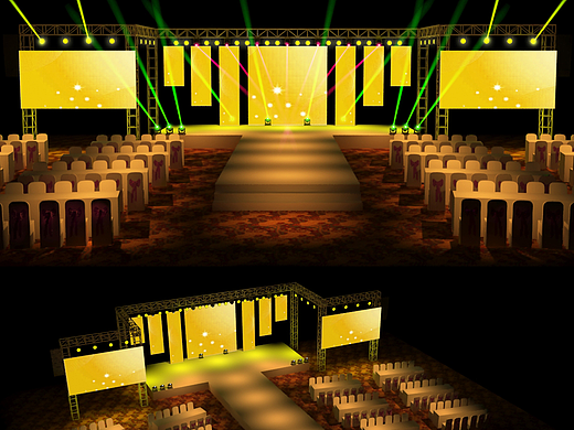 企业年会舞台设计（个人主页-ZMjI3OTAxNTY=） - 舞台美术 - 站酷设计师罗邦志原创素材 - 站酷ZCOOL