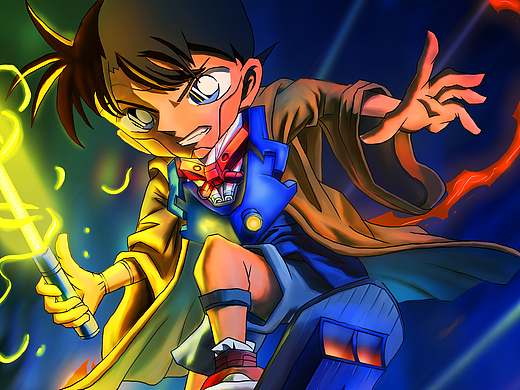 最炫武士柯南（个人主页-ZMzEyODEwNjA=） - 商业插画 - 站酷设计师TJR917原创素材 - 站酷ZCOOL