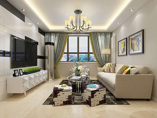 【天滋嘉鲤装修】天滋嘉鲤简约风格装修效果图