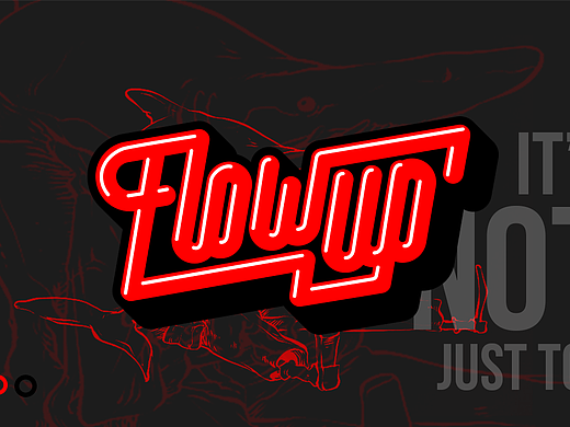 FLOW UP 英文字体设计